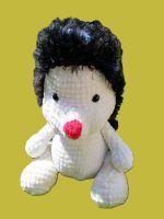 Dolphin Baby fonalból készült sündisznó amigurumi