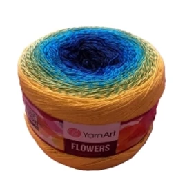 Virágzó színek ölelésében – poncsó horgolása Flowers fonalból