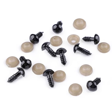 Biztonsági szem 10 mm (fekete)