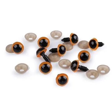 Színes biztonsági szem 12 mm (mélysárga)