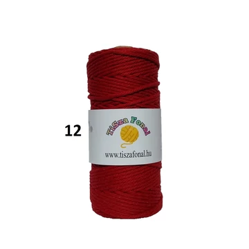 TiSza makramé fonal 3mm-es, 280g (színkód:12) TiSza makramé fonal 3mm-es, 280g (színkód:12)