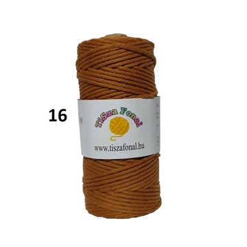 TiSza makramé fonal 3mm-es, 280g (színkód:16) TiSza makramé fonal 3mm-es, 280g (színkód:16)
