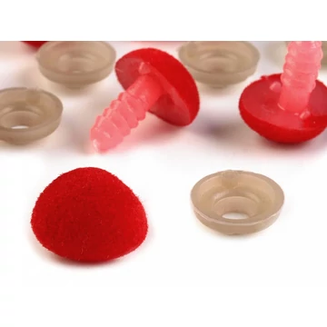 Biztonsági bársony orr 11x14 mm (eper piros)