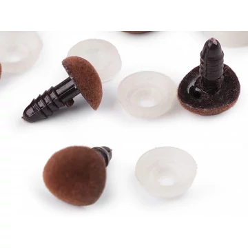 Biztonsági bársony orr 11x14 mm (kávészín)