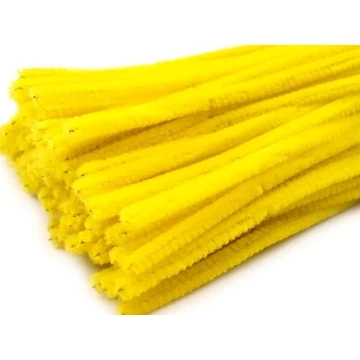 Zsenília drót 30 cm sárga