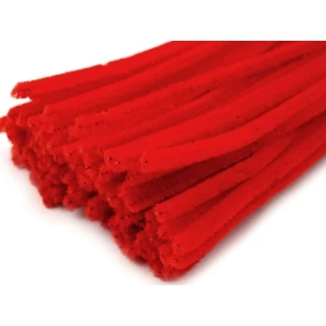 Zsenília drót 30 cm eper piros