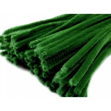 Zsenília drót 30 cm fenyőzöld