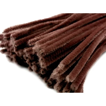 Zsenília drót 30 cm barna