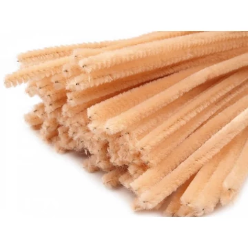 Zsenília drót 30 cm világosbarna