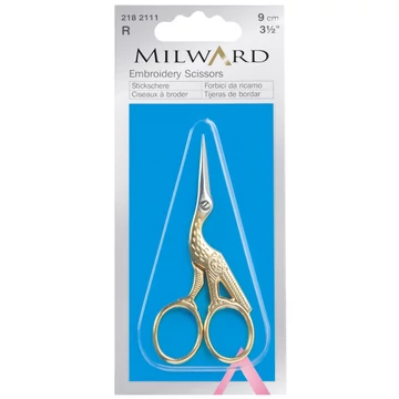 Hímzóolló, gólyás, 9 cm, acél Hímzóolló, gólyás, 9 cm, acél