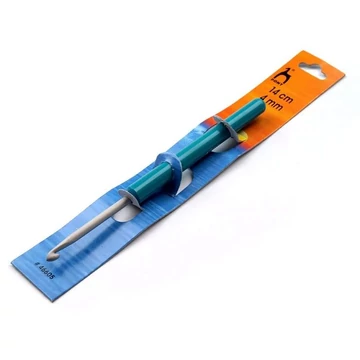 Horgolótű 4,0 mm, alumínium, műanyag nyéllel