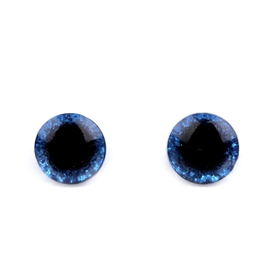 Glitteres biztonsági szem 10 mm (zafírkék)