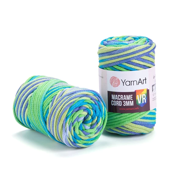 Yarnart zsinórfonal (színátmenetes cord, 3mm) (színkód:VR_920)
