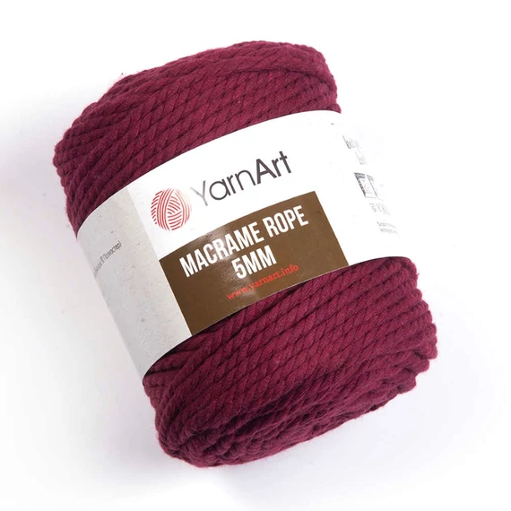 Yarnart makramé fonal, kifésülhető (rope, 5 mm) (színkód:781)
