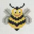 Kép 1/2 - Méhecske - keresztszemes hímzőkészlet gyerekeknek (10cm x 10cm)