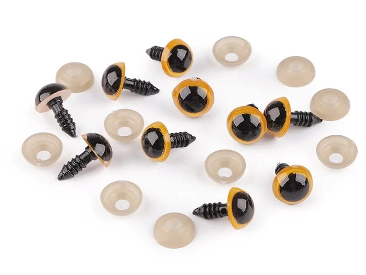 Színes biztonsági szem 12 mm (erősbézs)